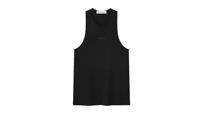 Pre-owned Fear Of God Men's  Essentials Essential Tank In Jet Black