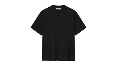 Pre-owned Fear Of God Men's  Essentials Essential Tee Shirt In Jet Black
