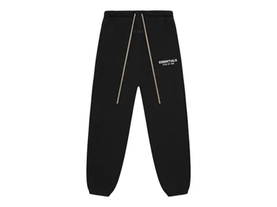 Pre-owned Fear Of God Men's  Essentials Fleece Essential Sweatpant (fw24) In Black