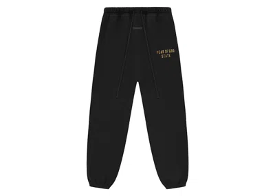 Pre-owned Fear Of God Men's  Essentials Fleece Essential Sweatpant In Black