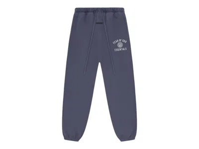 Pre-owned Fear Of God Men's  Essentials Fleece Essential Sweatpant In Marine In Blue