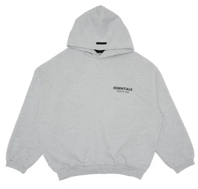 Pre-owned Fear Of God Men's  Essentials Fleece Hoodie In Light Heather Gray