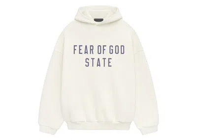 Pre-owned Fear Of God Men's  Essentials Fleece Hoodie In Shell In Sand