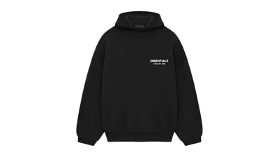 Pre-owned Fear Of God Men's  Essentials Fleece Hoodie (ss25) In Black