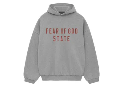 Pre-owned Fear Of God Men's  Essentials Fleece Ii Hoodie In Dark Heather