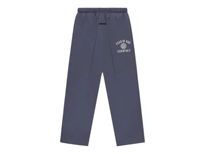 Pre-owned Fear Of God Men's  Essentials Fleece Relaxed Sweatpant In Marine