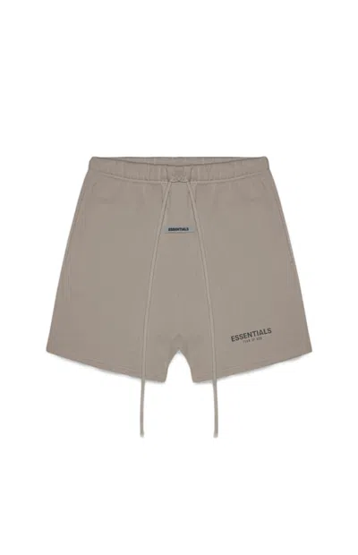 Pre-owned Fear Of God Men's  Essentials Fleece Shorts In Taupe In Brown