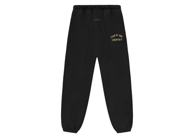 Pre-owned Fear Of God Men's  Essentials Fleece Sweatpant In Black
