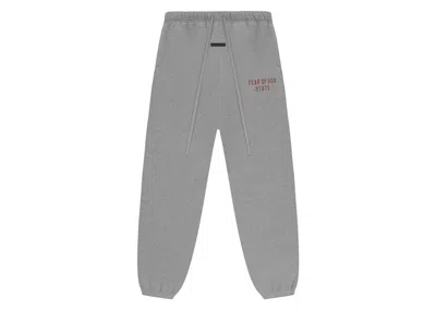 Pre-owned Fear Of God Men's  Essentials Fleece Sweatpant In Dark Heather