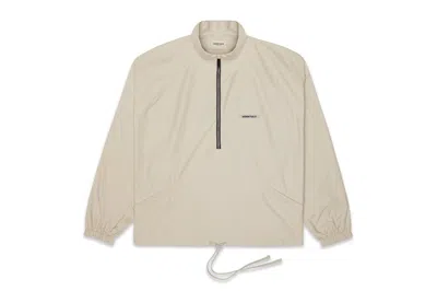 Pre-owned Fear Of God Men's  Essentials Halfzip Track Jacket In Olive/khaki In Multi
