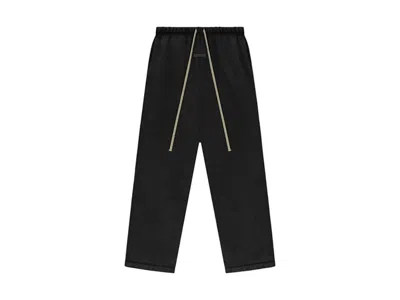 Pre-owned Fear Of God Men's  Essentials Heavy Fleece Relaxed Sweatpant In Black