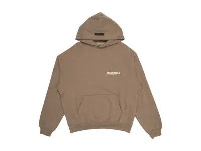Pre-owned Fear Of God Men's  Essentials Hoodie In Desert Taupe
