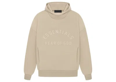 Pre-owned Fear Of God Men's  Essentials Hoodie In Dusty Beige