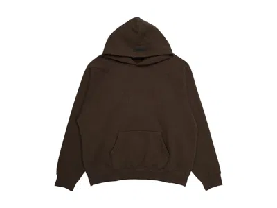 Pre-owned Fear Of God Men's  Essentials Hoodie In Off Black