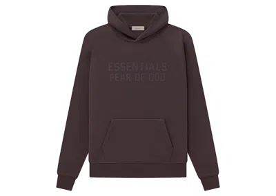 Pre-owned Fear Of God Men's  Essentials Hoodie In Plum In Purple