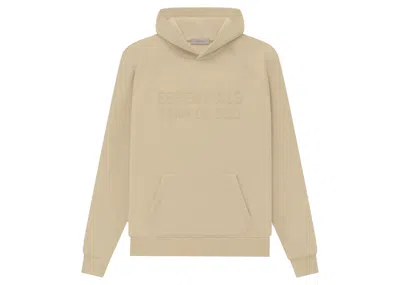 Pre-owned Fear Of God Men's  Essentials Hoodie In Sand
