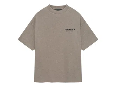 Pre-owned Fear Of God Men's  Essentials Jersey Crewneck Sweat-shirt T-shirt In Heather Gray