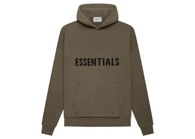 Pre-owned Fear Of God Men's  Essentials Knit Pullover Hoodie In Harvest