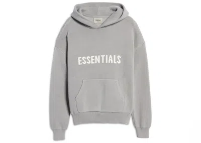 Pre-owned Fear Of God Men's  Essentials Knit Pullover Hoodie (ss21) In Cement/pebble