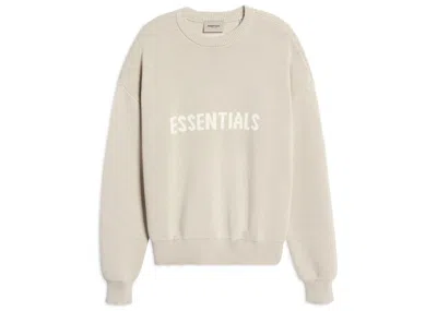 Pre-owned Fear Of God Men's  Essentials Knit Sweater In Stone/oat In Brown