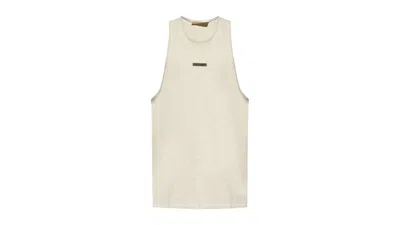 Pre-owned Fear Of God Men's  Essentials Lightweight Tank Top In Heather Stone