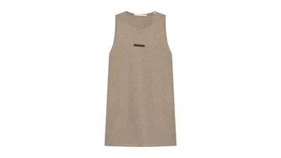 Pre-owned Fear Of God Men's  Essentials Lightweight Tank Top In Homestead Heather