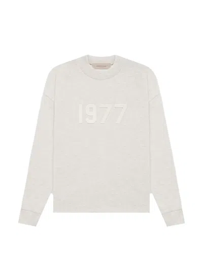 Pre-owned Fear Of God Men's  Essentials Long Sleeve T-shirt In Light Oatmeal
