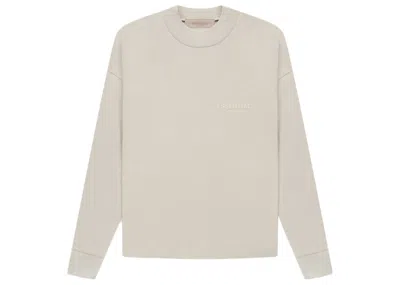 Pre-owned Fear Of God Men's  Essentials Long Sleeve T-shirt In Wheat