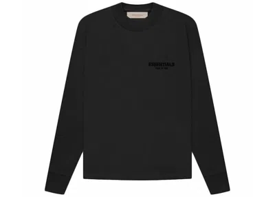 Pre-owned Fear Of God Men's  Essentials Long Sleeve T-shirt (ss22) In Stretch Limo