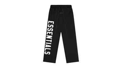 Pre-owned Fear Of God Men's  Essentials Lounge Fleece Sweatpant In Jet Black