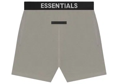 Pre-owned Fear Of God Men's  Essentials Lounge Short In Grey Flannel
