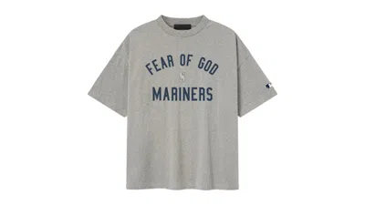 Pre-owned Fear Of God Men's  Essentials Mariners 90's Tee Shirt In Concrete Heather