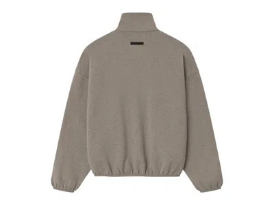Pre-owned Fear Of God Men's  Essentials Modern Fleece Piping Track Jacket In Homestead Heather In Purple