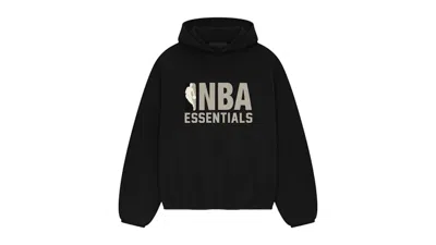 Pre-owned Fear Of God Men's  Essentials Nba Hoodie (ss25) In Black