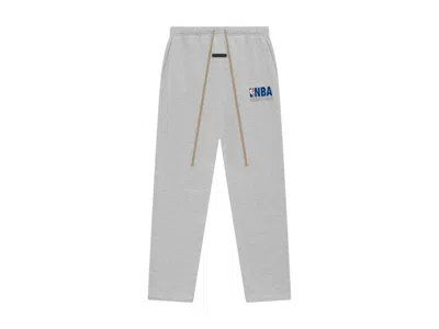 Pre-owned Fear Of God Men's  Essentials Nba Relaxed Sweatpant In Light Heather In Gray