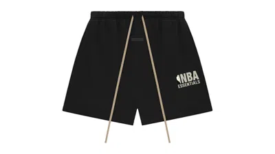 Pre-owned Fear Of God Men's  Essentials Nba Sweatshorts (ss25) In Black