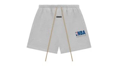 Pre-owned Fear Of God Men's  Essentials Nba Sweatshorts (ss25) In Light Heather