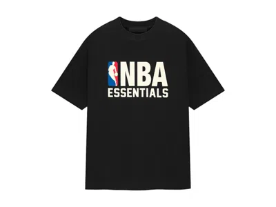 Pre-owned Fear Of God Men's  Essentials Nba Tee Shirt In Black