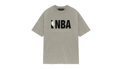 Pre-owned Fear Of God Men's  Essentials Nba Tee Shirt In Warm Heather