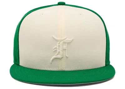 Pre-owned Fear Of God Men's  Essentials New Era 59fifty Fitted Hat In Kelly Green