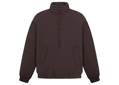 Pre-owned Fear Of God Men's  Essentials Nylon Puffer Jacket In Plum