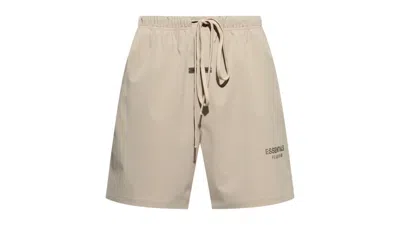 Pre-owned Fear Of God Men's  Essentials Nylon Soccer Short In Timber