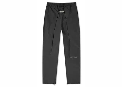 Pre-owned Fear Of God Men's  Essentials Nylon Track Pants In Black
