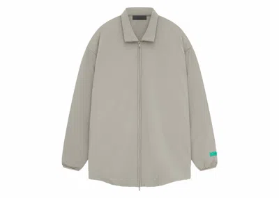 Pre-owned Fear Of God Men's  Essentials Nyon Filled Shirt Jacket In Seal