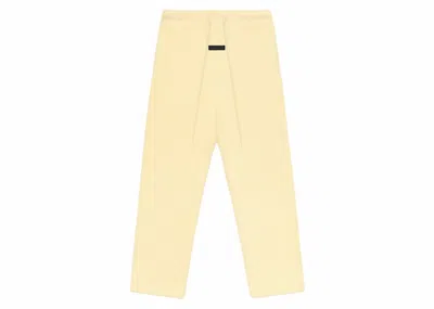 Pre-owned Fear Of God Men's  Essentials Polar Fleece Pant In Garden Yellow