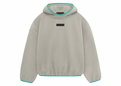 Pre-owned Fear Of God Men's  Essentials Polar Fleece Pullover Hoodie In Seal