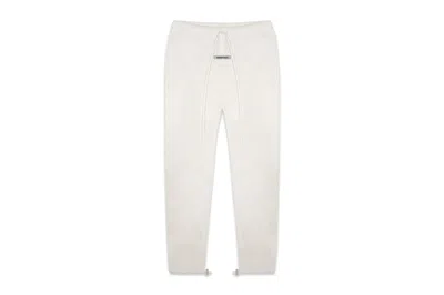 Pre-owned Fear Of God Men's  Essentials Polar Fleece Sweatpants/light Heatherheather/light Heather In Oatmeal/o
