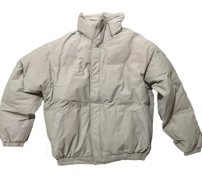 Pre-owned Fear Of God Men's  Essentials Puffer Jacket In Grey In Gray