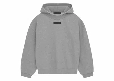 Pre-owned Fear Of God Men's  Essentials Pullover Hoodie (fw23) In Dark Heather Oatmeal