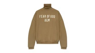 Pre-owned Fear Of God Men's  Essentials Pullover In Military In Green